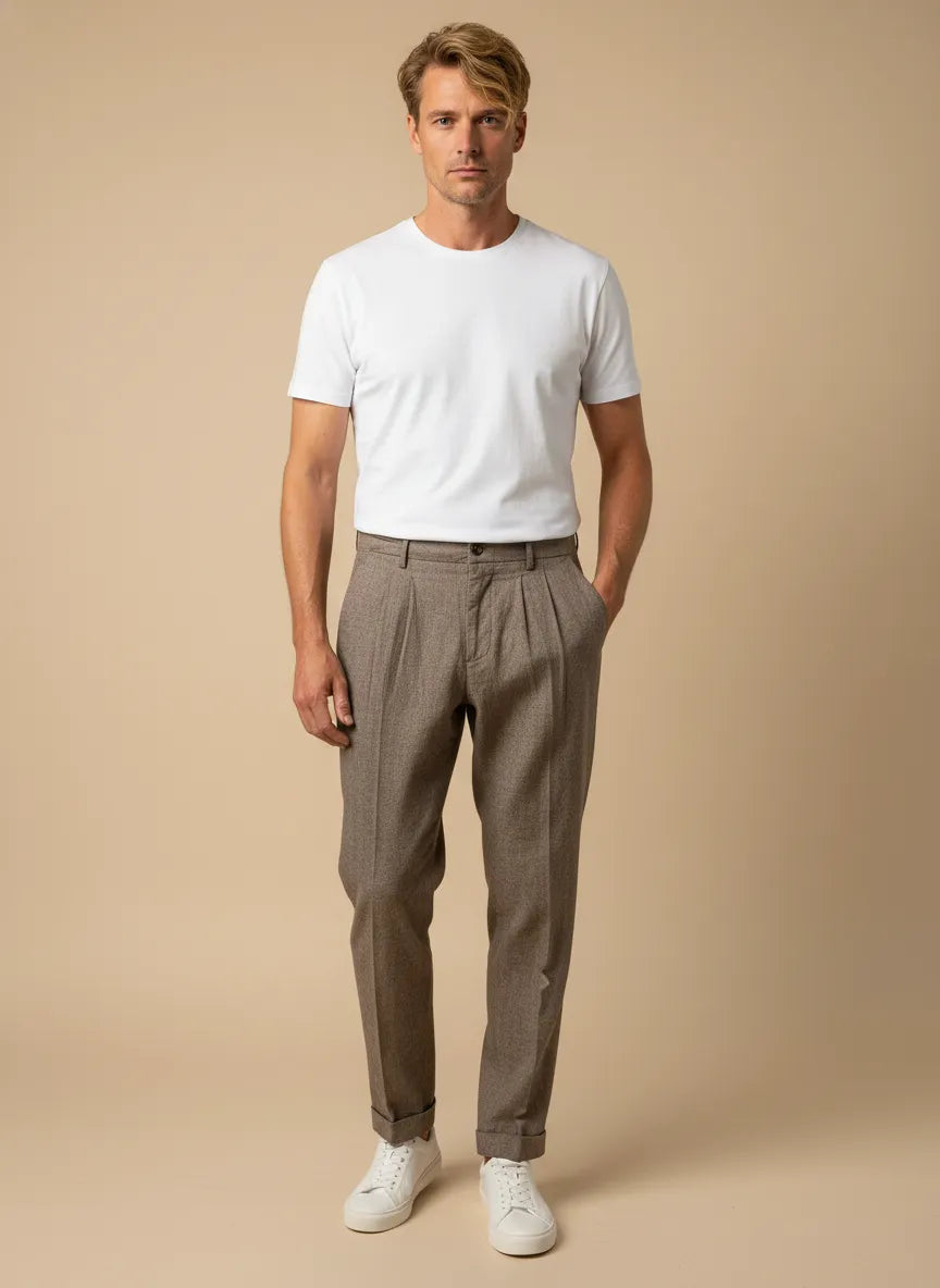 PANTALONE COT/LINO RESCA