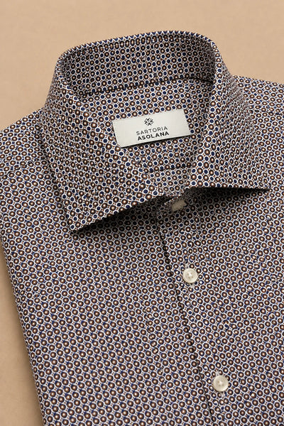 CAMICIA MODERN FIT 100% COTONE STAMPA FANTASIA