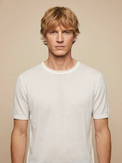 MAGLIA MEZZA MANICA IN MISTO LINO UNITA
