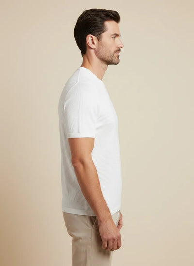 MAGLIA MEZZA MANICA IN COTONE FINEZZA 16 JACQUARD PALME