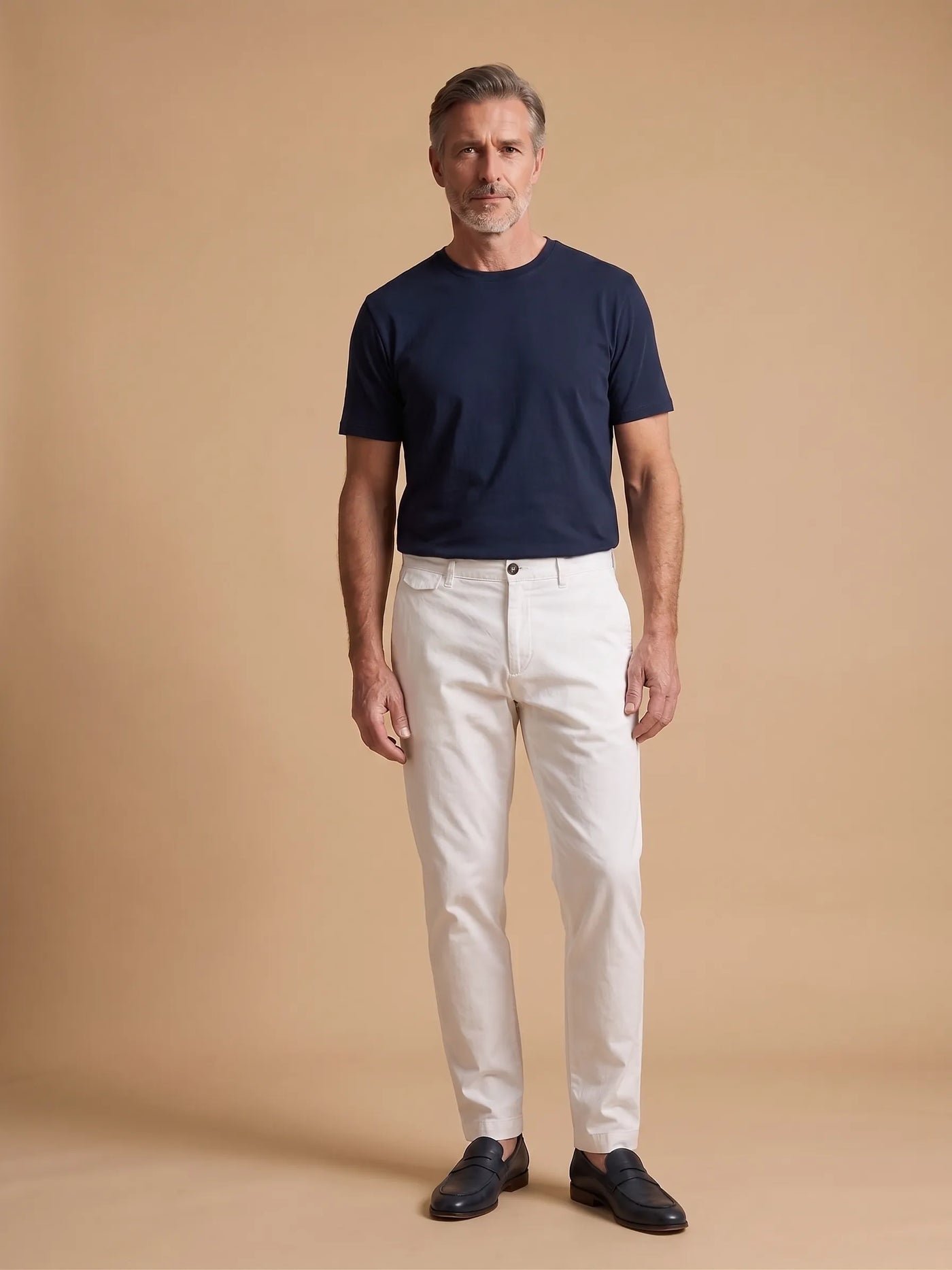 Pantalone 1 Pinces in Gabardina - POSITANO