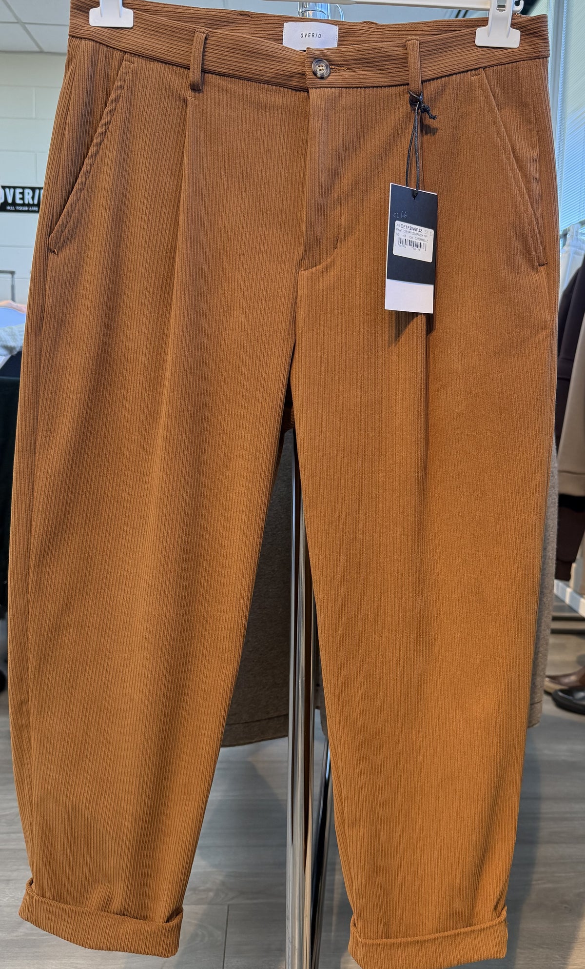P32 PANTALONE 1 PINCE VELLUTO ROCCIATORE