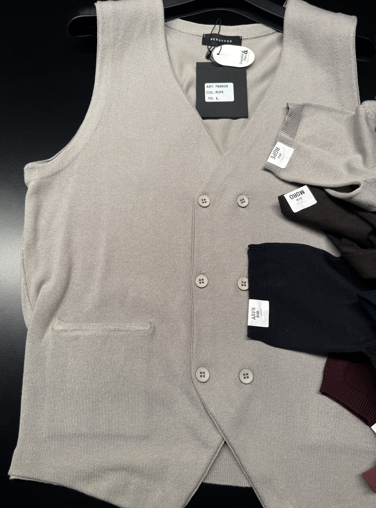 760035 GILET DOPPIOPETTO MICRO OP VISCOSA